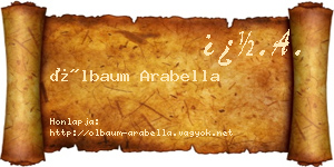 Ölbaum Arabella névjegykártya